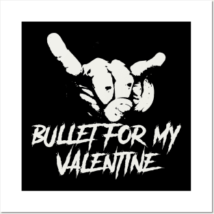 bullet for my valentine ll horn sign Posters and Art